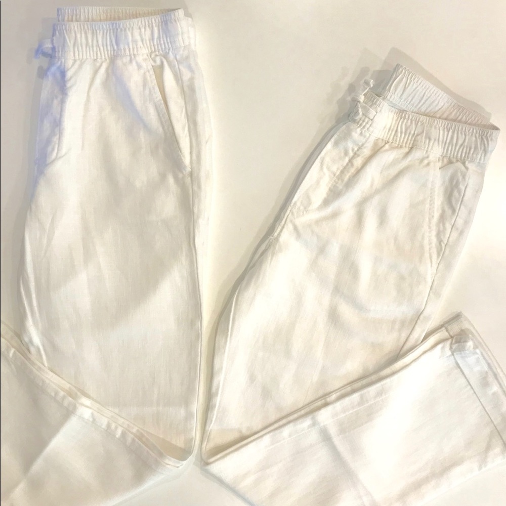 J Crew Crewcuts Drawstring Boys Cotton-Linen Pants